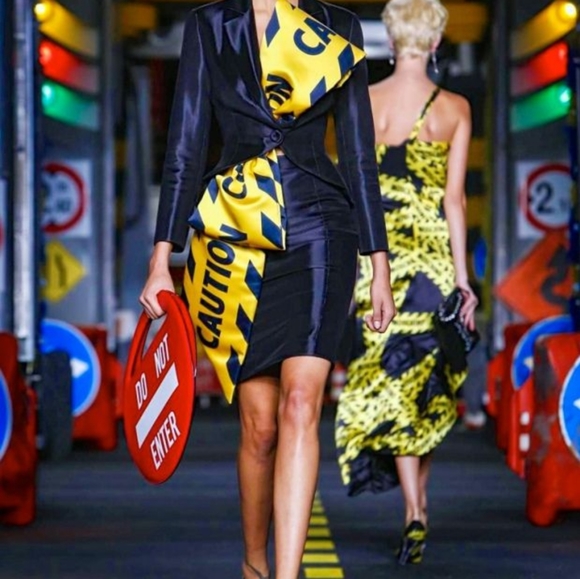 Rare! Amazing Moschino Do Not Enter Runway Coture Bag Novelty Purse Jeremy Scott - Picture 3 of 10